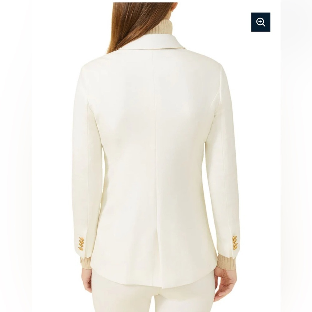 J. McLaughlin Marlowe Women's Blazer, white, size 0 - Picture 2 of 14